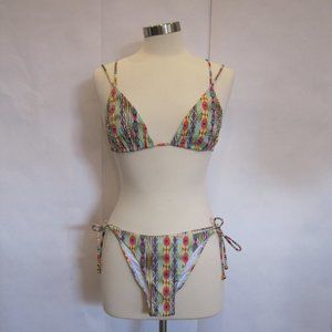 Hand Beaded PILYQ PQ swim sexy Bikini M/L NWT